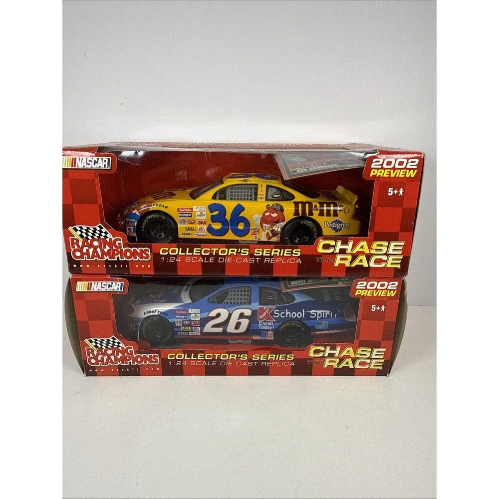 Jimmy Spencer Shrek 2002 Racing Champions Chase the Race 1:24 + Ken Schrader Car